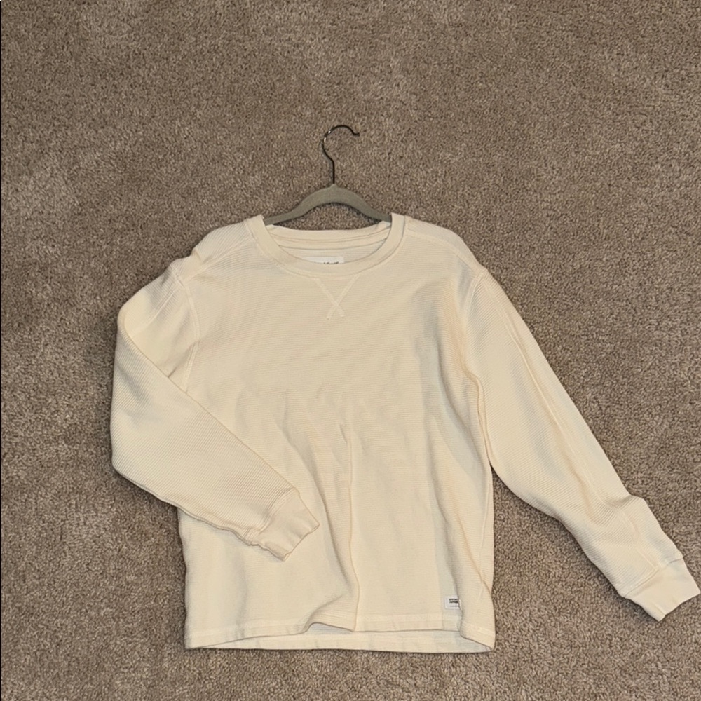 Cream Long Sleeve Thermal Shirt
